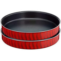 TEFAL Les Specialistes 30 34 cm Kebbe Oven Dish Set, Red, Aluminium, J1326782