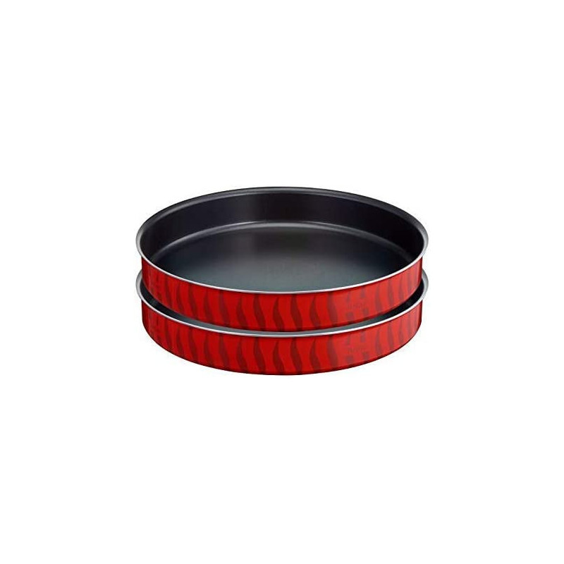 TEFAL Les Specialistes 30 34 cm Kebbe Oven Dish Set, Red, Aluminium, J1326782