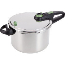 TEFAL Sensor Induction 8 Litre Pressure Cooker Pot, Stainless Steel, P2051444