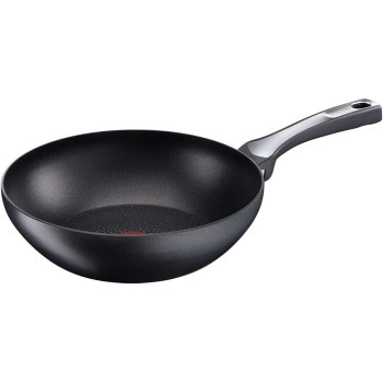TEFAL Expertise Non Stick 28 CM Wokpan, Black, Aluminium,C6201972