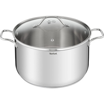 Tefal B9087414 Intuition Casserole with Lid, Silver, 32 cm, Stainless Steel
