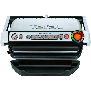 Tefal Indoor Electric Grill, 2000 Watts, Stainless Steel, Gc712D28 Min 1 year manufacturer warranty