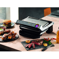 Tefal Indoor Electric Grill, 2000 Watts, Stainless Steel, Gc712D28 Min 1 year manufacturer warranty