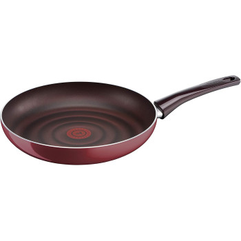 TEFAL Pleasure Non stick 28 cm Fry Pan, Burgundy, Aluminum, D5020662