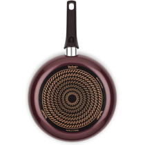 TEFAL Pleasure Non stick 28 cm Fry Pan, Burgundy, Aluminum, D5020662