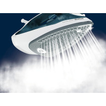 Tefal Express Steam 270 ml Steam Iron, 2400 Watts, Blue White, Cerilium Plastic, FV2831M0 Min 1 year manufacturer warranty