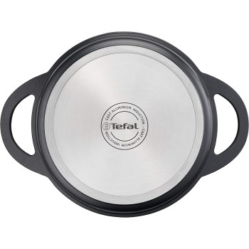 TEFAL TRATTORIA E21846 Casserole Pot 24 CM Cast Aluminium Cast Lid Non Stick Coating Good Heat Retention Stewing Dishes
