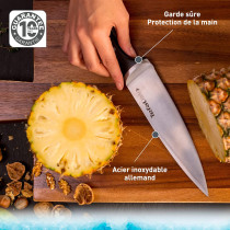 Tefal Ice Force 9Cm Paring Knife Black Stainless Steel K2320514 Silver Black