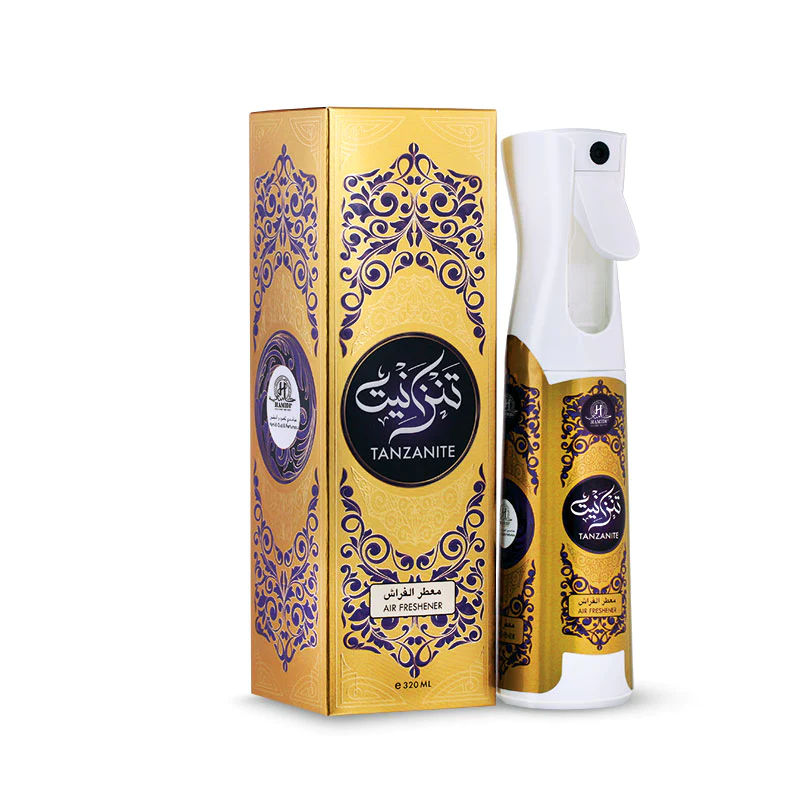 Hamidi Tanzanite Non-Alcoholic Home Air Freshener Spray 320ML, Perfect Smell