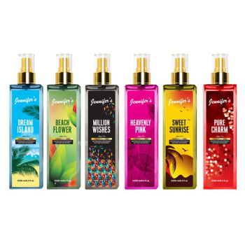 Jennifer's Fragrance Mist Set Pack of 6 Assorted