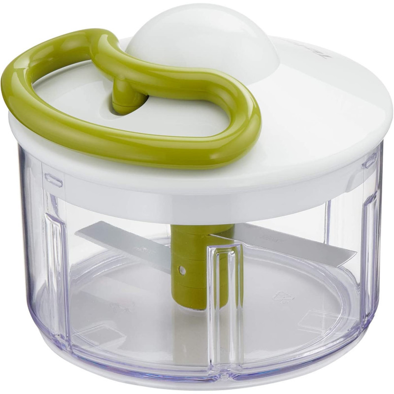 Tefal Non Electric 500 Ml Manual Chopper Transparent Black Green.