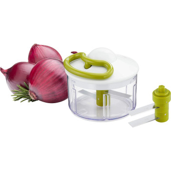 Tefal Non Electric 500 Ml Manual Chopper Transparent Black Green.