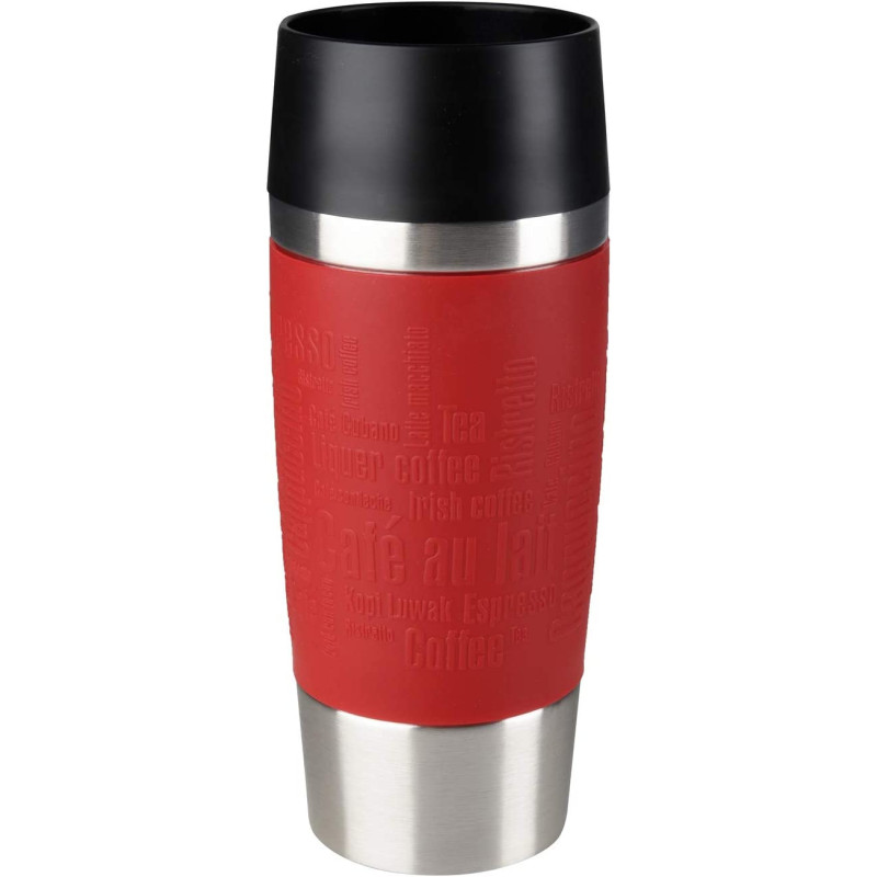 Tefal 0.36 Litre Travel Mug Red Stainless Steel Plastic K3084114