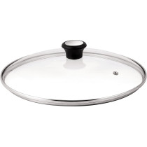 Tefal 28097812 Compatible Glass Lid Dishwasher Safe Steam Vent 30 Cm Transparent