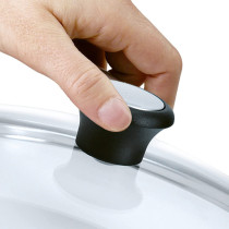 Tefal 28097812 Compatible Glass Lid Dishwasher Safe Steam Vent 30 Cm Transparent