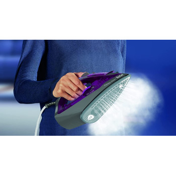 Tefal Express Steam Steam Iron 2600 Watts Anti Scale Purple Ceramic Soleplate Fv2843M0 Min 1 Year Manufacturer Warranty