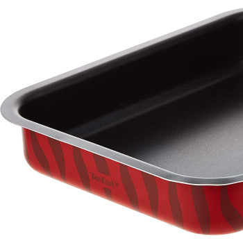 Tefal Les Specialistes 31X24 Cm Rectangular Roaster Red Aluminium J1324782
