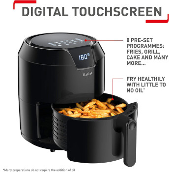 Tefal Air Fryer Precision 4.2 Litre Digital Oil Less Fryer 1500 Watts Black EY401840 Min 1 Year Manufacturer Warranty