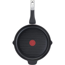 Tefal G6 Unlimited 26 Cm Round Grillpan With Pouring Edge Black Cast Aluminum E2294074