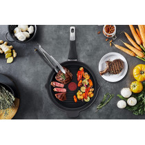 Tefal G6 Unlimited 26 Cm Round Grillpan With Pouring Edge Black Cast Aluminum E2294074