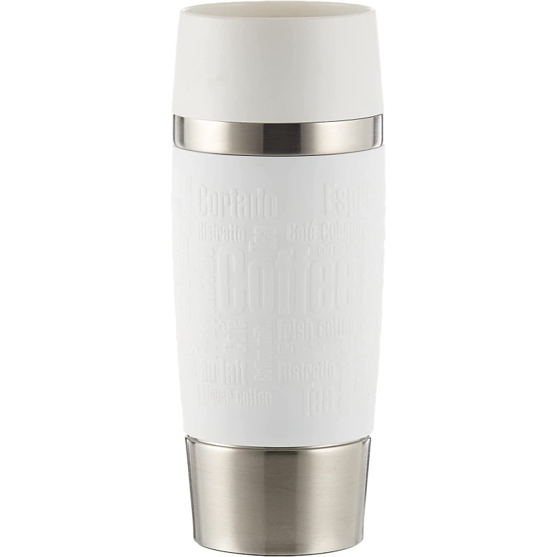 Tefal 0.36 Litre Travel Mug White Stainless Steel Plastic K3088114