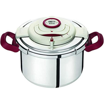 Tefal Stainless Steel Clipso Precision Pressure Cooker 10 Liter Silver P4411562