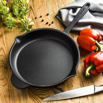 Tefal Tradition Cast Iron 26 Cm Frypan Black E2250504