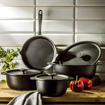 Tefal Tradition Cast Iron 26 Cm Frypan Black E2250504