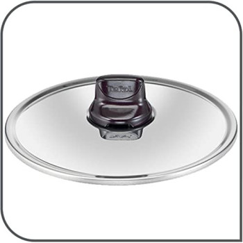Tefal G6 Resist Intense 30 Cm Casserole With Stainless Steel Lid Red Aluminium D5225483