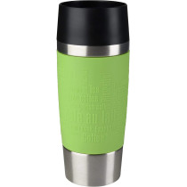 Tefal Travel Mug 0.36 Litre Travel Mug Lime Silver Stainless Steel Plastic K3083114