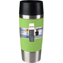 Tefal Travel Mug 0.36 Litre Travel Mug Lime Silver Stainless Steel Plastic K3083114
