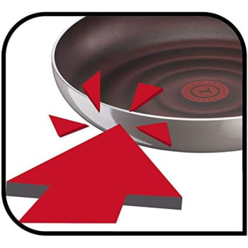 Tefal Pleasure Cookware Set 8 Pieces D5059852 Burgundy Aluminum