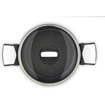 Tefal Expertise 20 Cm Casserole Stew Pot Cooking Pot With Lid C6204472 Black 2.9 Litres Aluminum Non Stick Induction