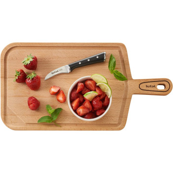 Tefal Ice Force 7Cm Curved Paring Knife Black Stainless Steel K2321214 Silver Black