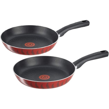 Tefal Tempo Flame Frypan Red 28 Cm And 24 Cm C5480682P1 2