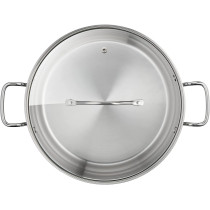 Tefal B9086414 Intuition Xl Large Stainless Steel Stock Pot 28 Cm 9.8 L With Glass Lid For All Heat Sources Including Induction