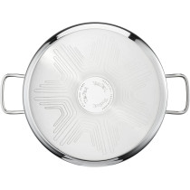 Tefal B9086414 Intuition Xl Large Stainless Steel Stock Pot 28 Cm 9.8 L With Glass Lid For All Heat Sources Including Induction