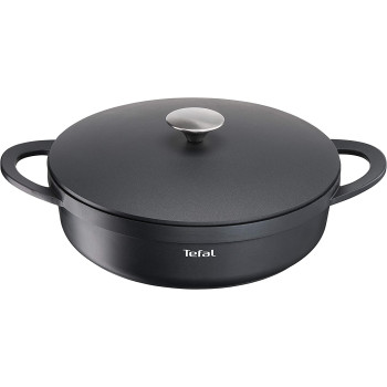 Tefal Trattoria Serving Pan With Cast Lid 28Cm Black