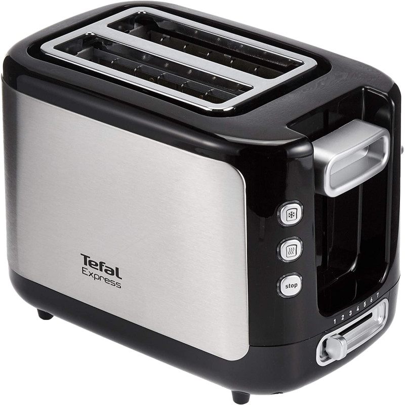 Tefal Express Bowning Toasting 2 Slots Toaster 850 Watts Stainless Steel Tt365027 Min 1 Year Manufacturer Warranty