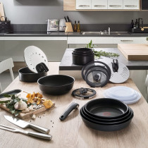 Tefal L65092 Ingenio Expertise Pan Set 3 Piece Handle Included Suitable For Induction Non Stick Black