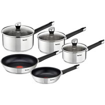 Tefal E823S524 5Pieces Emotion Cooking Set Silver W 52.4 X H 36.2 X D 19.0 Cm Stainless Steel