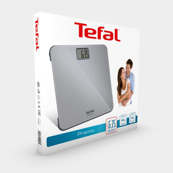 Tefal Electronic Square Grey Bathroom Scale Pp1220V0 Premio
