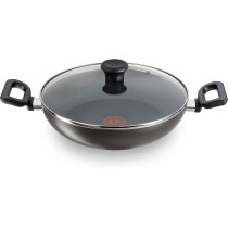 Tefal Emotion 8 Piece Cooking Set Stainless Steel E823S524 And Tefal Delicia 24 Cm Kadai With Lid B1549684 Multi Color