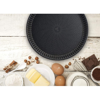 Tefal Perfect Bake 24 CM Fluted Tart Mold Aluminum Non Stick