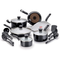 T Fal C921Sg Initiatives Nonstick Ceramic Coating Ptfe Pfoa And Cadmium Free Scratch Resistant Dishwasher Safe Oven Safe Cookware Set 16 Piece Black 2100082346