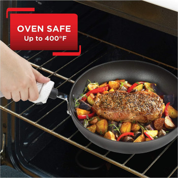 T Fal Ultimate Hard Anodized Nonstick 12 Piece Cookware Set Dishwasher Safe Pots And Pans Set Black