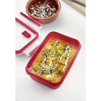 Tefal Masterseal Micro Box 1.2 Litre Food Container Red Plastic K3102512
