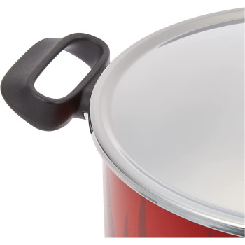 Tefal C5489482 12Pieces Non Stick Coating Cooking Set Red Black W 59.4 X H 38.8 X D 23.8 Cm Aluminium