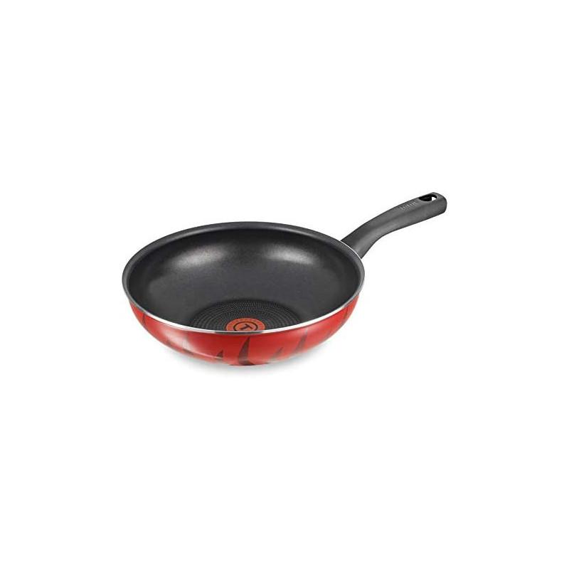 Tefal Tempo Flame 26Cm Wok Fry Pan Aluminum Non Stick C5487782