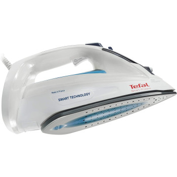 Tefal Smart Protect Steam Iron 2600 Watts White Blue Fv4980M0 Min 1 Year Manufacturer Warranty